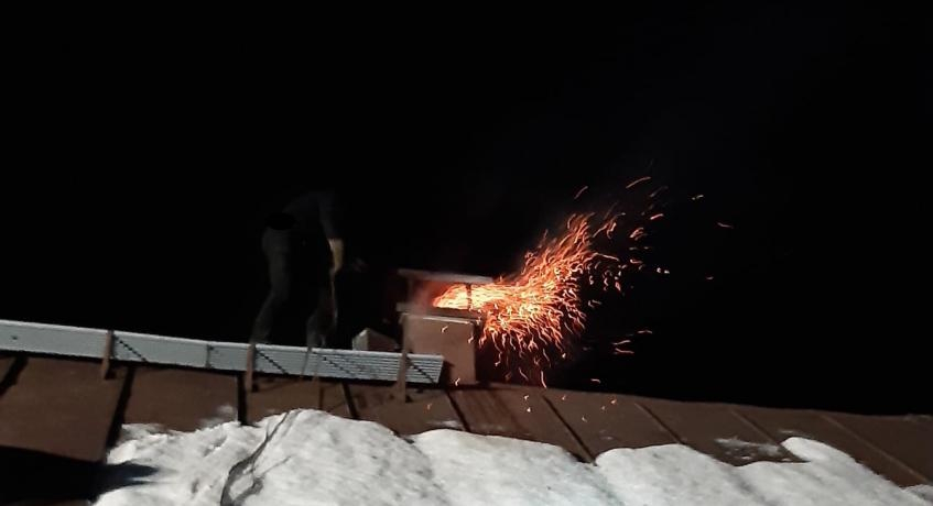 Kaminbrand in Bergen